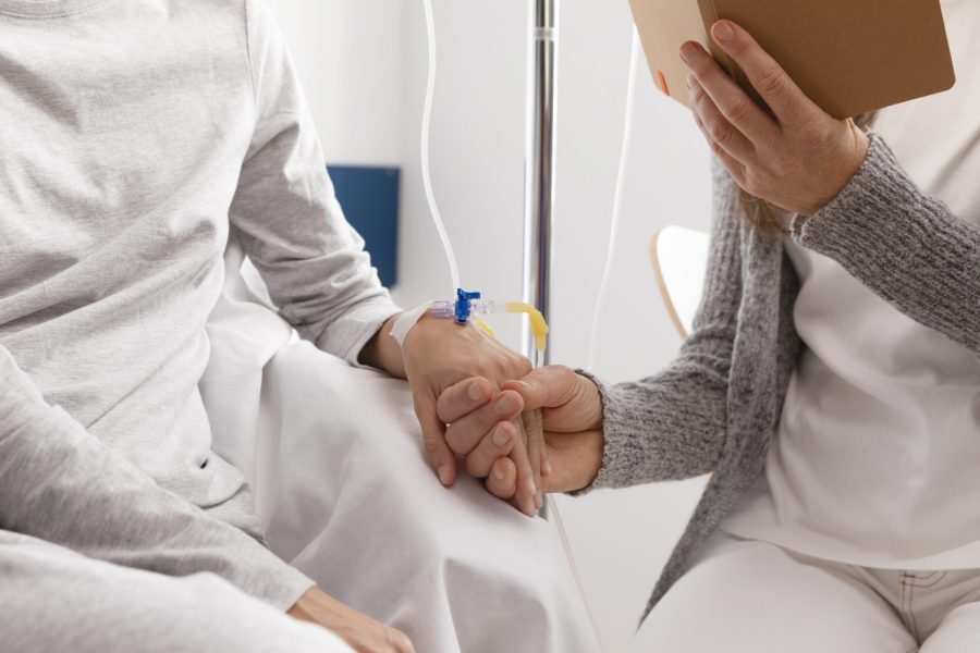 female-patients-talking-hospital